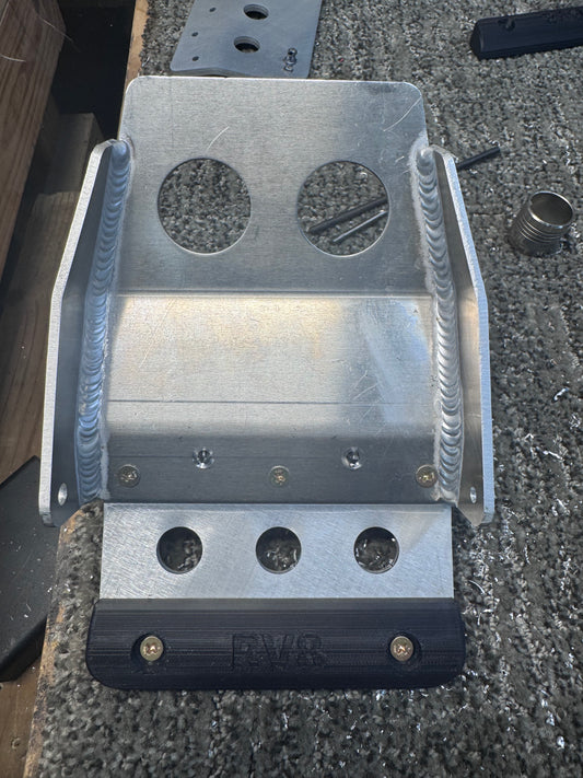 RV-8 rudder pedal extensions with bolsters