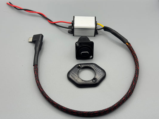 USB C Flight Camera Power System Kit W/Low Profile fairing and bulkhead connector