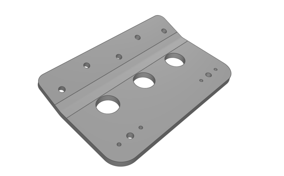 RV-8 rudder pedal extension DXF drawing