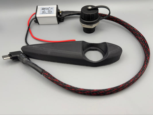 USB C Flight Camera Power System Kit W/weatherproof bulkhead connector and fairing 1 ea